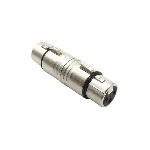 Voluty Tek Dual XLR Female Adapter, 3-Pin XLR Female Coupler for Audio Cables or PA Systems