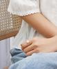 47Bag 925 Silver Daisy Freshwater Pearl Ring Eldar/ Elder