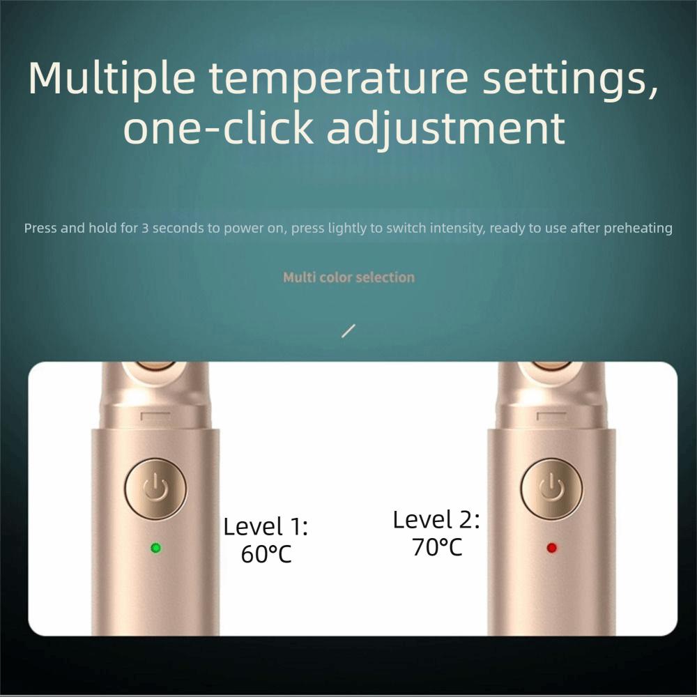 Dual Head Electric Eyebrow Shaver Two-Gear Temperature Adjustment 2 in1 Eyelash Clip  Makeup Tool