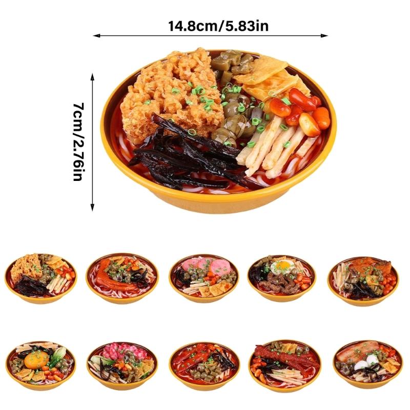 Realistic Noodles Rice Bowl Molds Artificial Realistic Noodles Model Perfect For Puzzle Decors And Art Projects