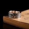 Retro Men's Ring Punk Open Adjustable Hip-hop Ring Index Finger Ring Wide Face Women's Trendy