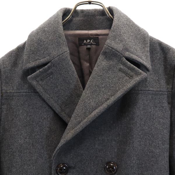 A.P.C. Made in France Chester coat XS gray Double button Men's Used