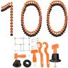 Tile Leveling Kit - Unbranded - 100 Pieces with Key - For Tiles 3 To 16 Mm - With Multi-size Spacers