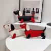 1pcs Creative Fashion Cartoon Dachshund Shoulder Bag Outdoor Travel Casual Crossbody Bag Cute Animal-shaped Handbag