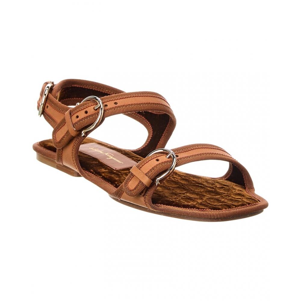 

Кожаные сандалии Salvatore Ferragamo Ferragamo Anteo коричневые