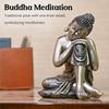 Nachdenkliche Geschenke für Männer – Ruhende Buddha-Statue auf dem Knie | 6-Zoll Lord Buddha Schauobjekt für Wohnzimmer, Meditationsräume, Büro