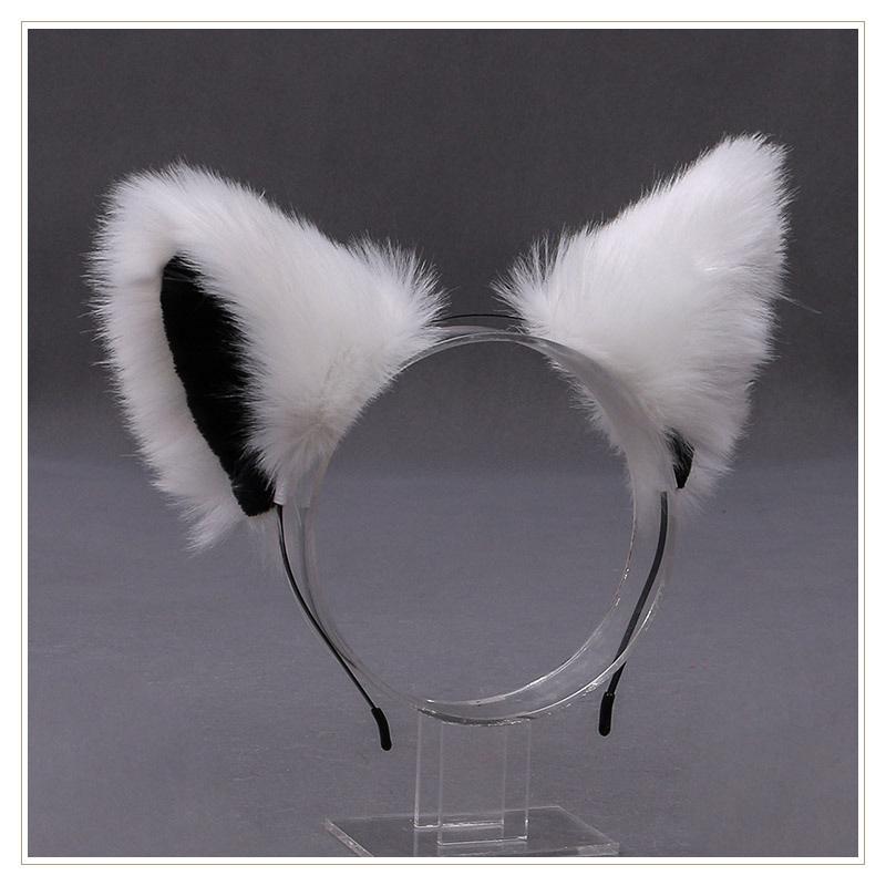 Handmade Plush Cat Girl Maid Fox Beast Ear Headband Hair Accessory