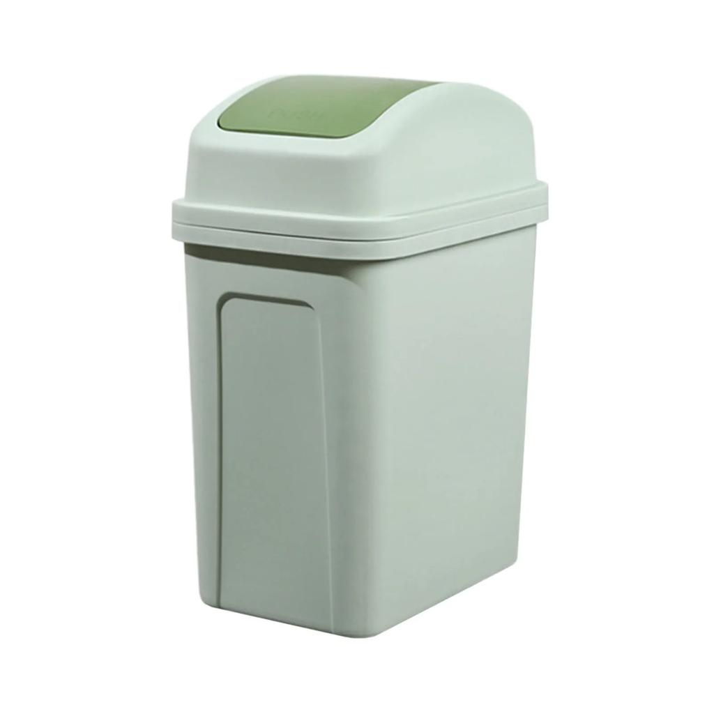 Poubelle 13 Gallons Cuisine Plastique Couvercle Basculant Cuisine Poubelle Noire Surface Facile à Nettoyer Poubelle Durable