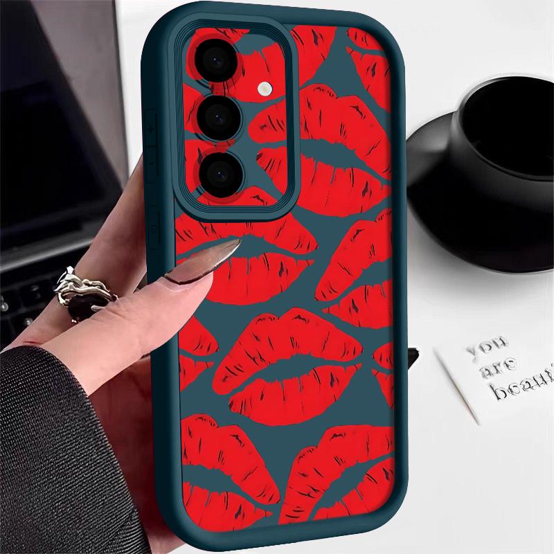 Custodia Stampata Fashion Lips Heels Per Samsung S26 S25 Ultra S24 S23 Plus S22 S21 FE A54 A25 A35 A55 A16 A26 A36 A56 A17 A27 A37 A57 5G Cover Antiurto