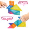 Montessori Magnetic Tangram Jigsaw Toys 3D Geometric Figure Puzzles Game Logical Thinking Training Educational Toys For Children