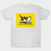 Asiatische Größe Herren Schwarzes T-Shirt mit Aufdruck Oh Lawd She Treading Kaliko Colorblock No-Cut Print Baumwoll-T-Shirt