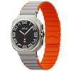 Watch Band for Samsung Galaxy Watch Ultra 47mm Magnetic Dual-Color Silicone Strap