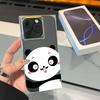 Clear Square Back Tube Case Protection For iPhone 16 ProMax 15 Plus 11 14 Pro Max 13 12 Baby Panda Pattern