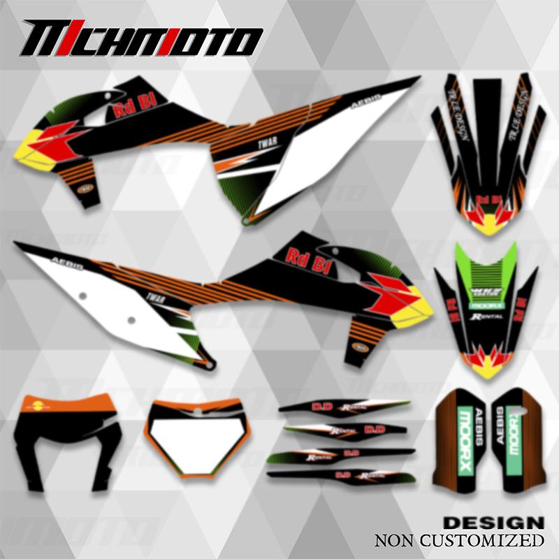 MCHMFG Full Graphics Decals Sticker Kits For KTM 125 250 350 450 500 525 SX SXF EXC