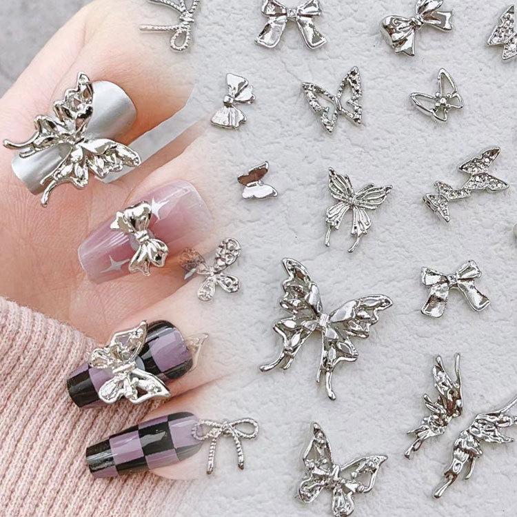 2025 Fashion 3D Butterfly Wing Nail Art Accessories for Women
