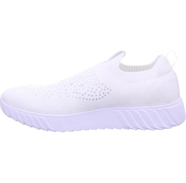 

Женские слипоны Bugatti Damen-slip-on-mesh- белые metallics 38