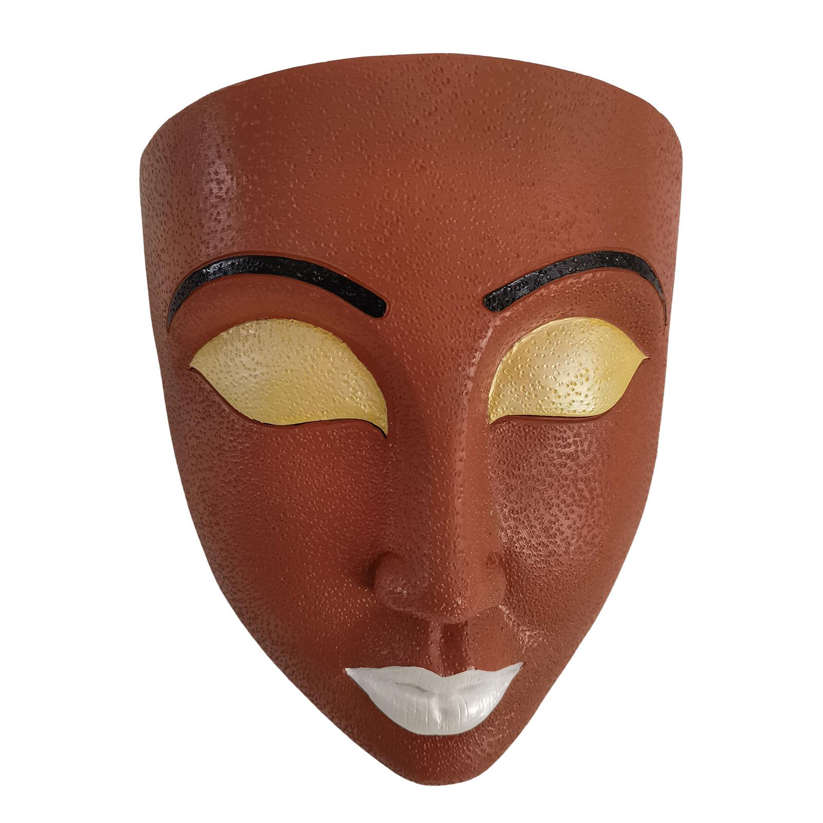 

Головной настенный горшок для цветов из смолы, креативный цветочный горшок с человеческим лицом для комнатных и уличных растений, простая в установке скульптура своими руками синий