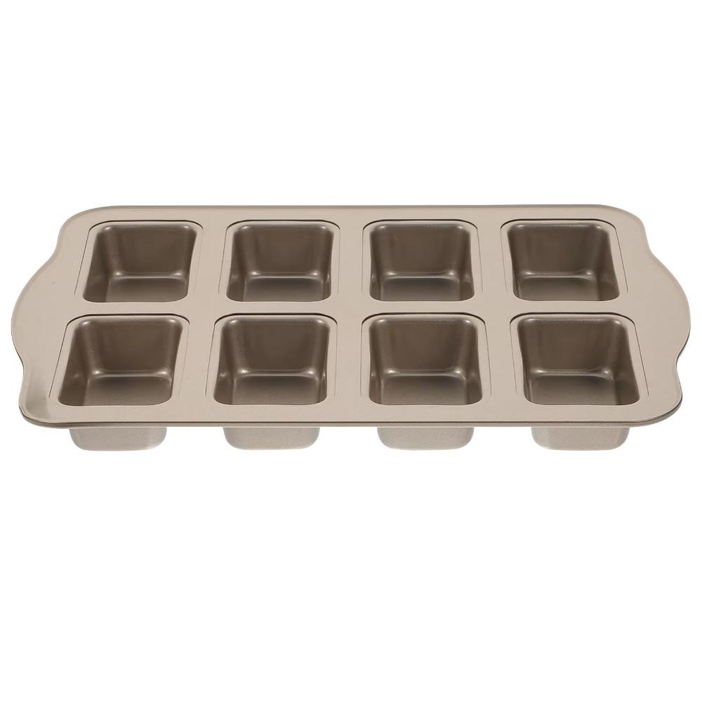 Non-Stick Mini Loaf Brownie Pans 8-Cavity Muffin Dessert Tray Mini Bread Baking Mold  Bakeware