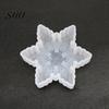 Epoxy Mold Soap Easy Demoulding Heat-Resistant Non-stick Mirrored DIY Silicone Christmas Snowflake Candle for Home Drip