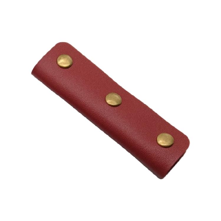Flexible PU Leather Handle Cover Providing Slip Resistant Surfaces Reliable Fixing Snap Attachment For Handbag