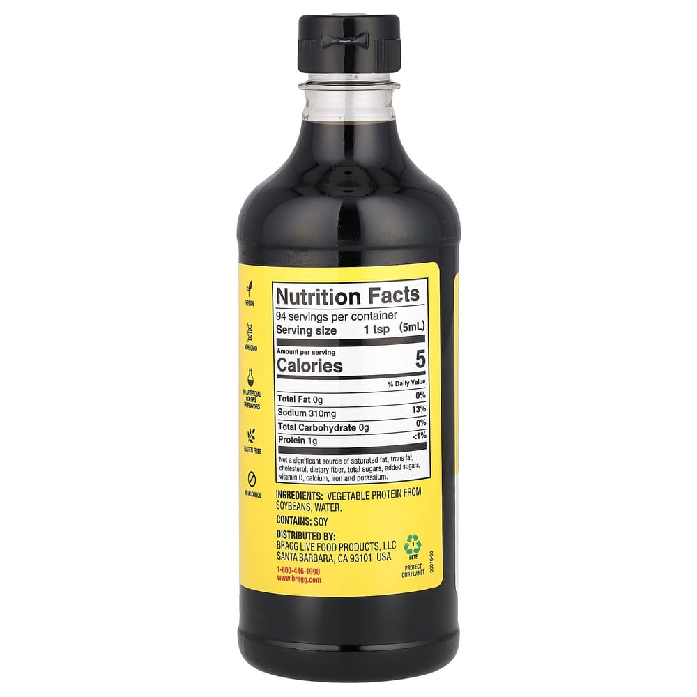 IHerb Tekuté aminokyseliny Sójový protein Koření 473ml (16 fl oz)