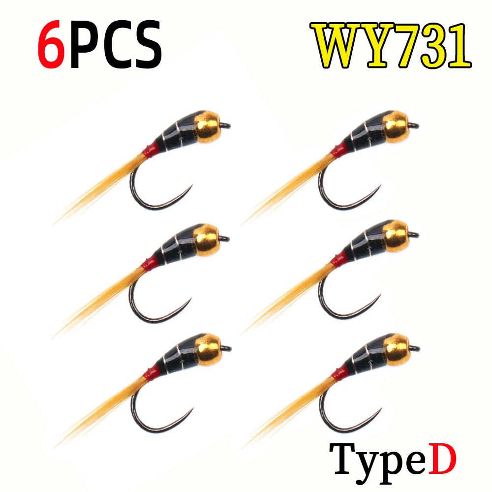 

6 шт. нимф Perdigon или евронимф для утяжеленной нахлыстовой ловли нимфы быстро тонущие приманки для ловли форели, хариуса