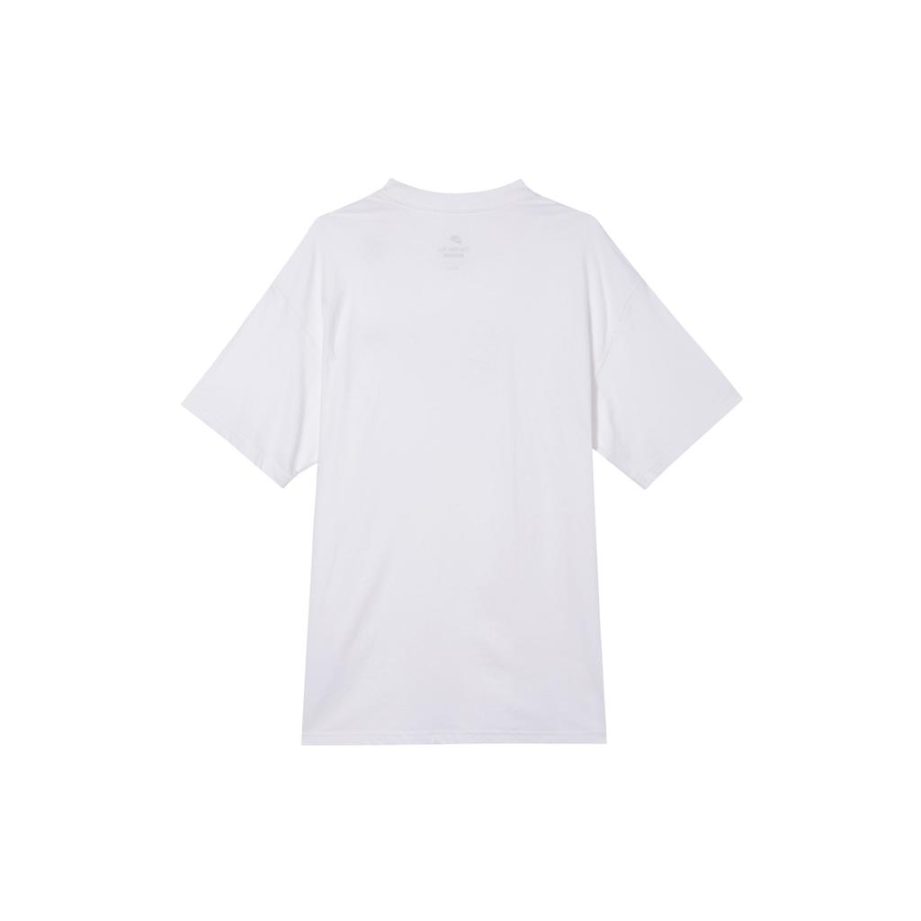 Nike Solid Color Fashion Comfortable Round Neck Casual Pullover Sports Short Sleeve T-Shirt With Drop Shoulder Men Tops White FV3752-100