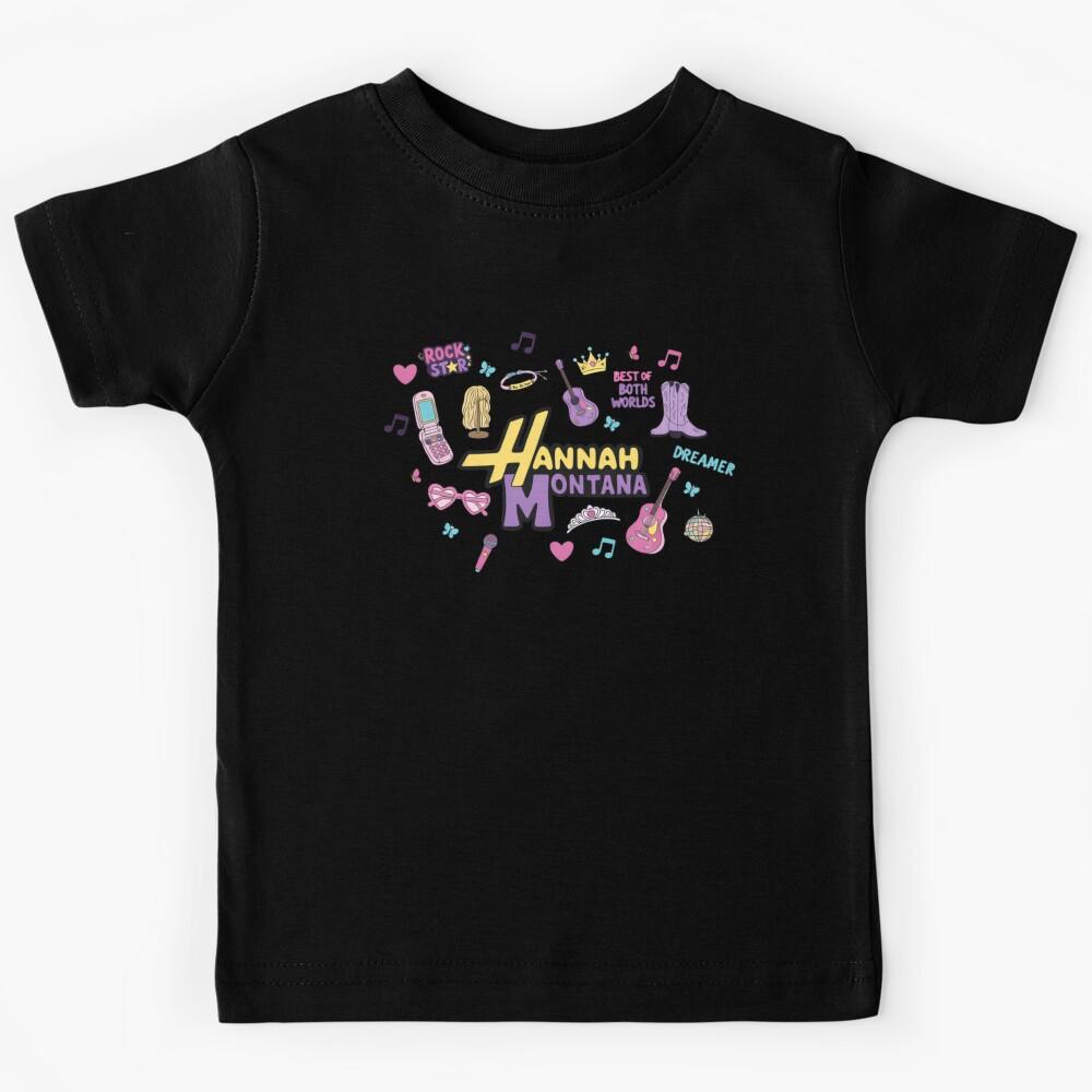 Hannah Montana Icon Sticker Aesthetic Y2K Pop Star Fan Art Classic T-Shirt Kids T-Shirt 120