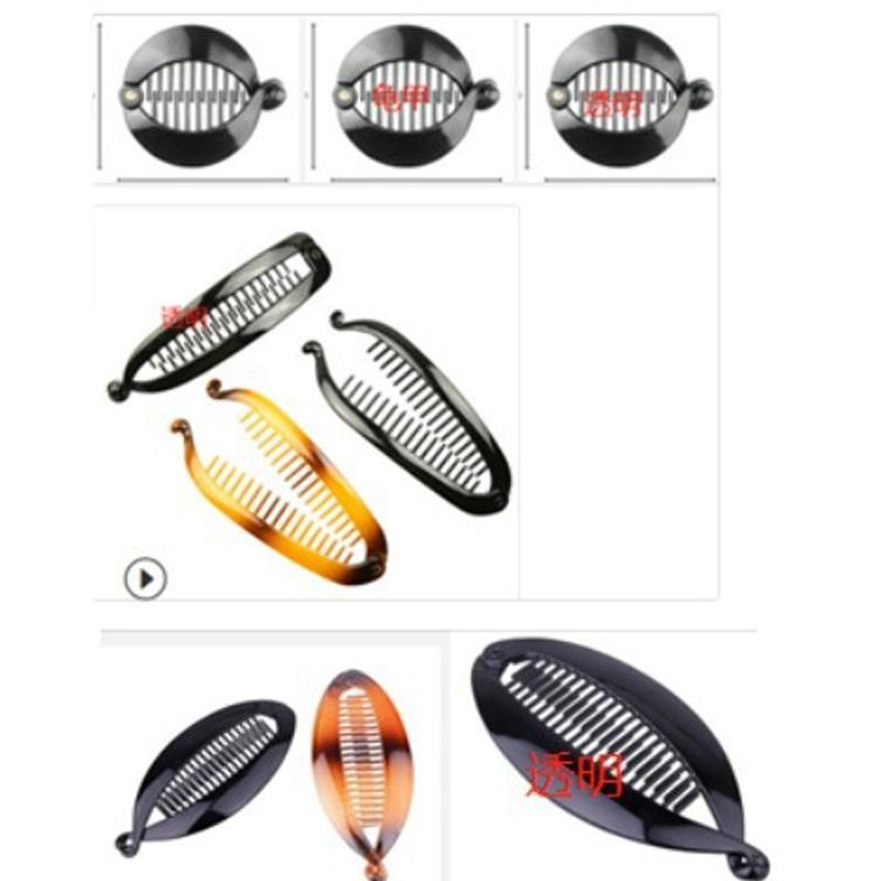 Hot Banana Clip Hair Comb Hair Band Fashion Set Fish Clip Hair Comb Lazy European and American Banana Hair Clip