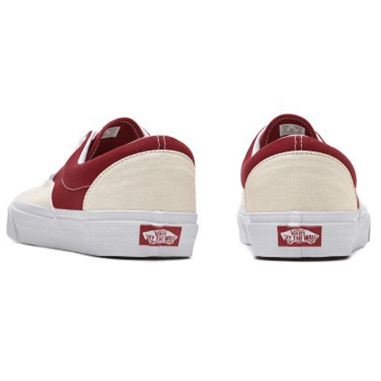 Vans Era Respirantes Résistantes à l'Usure Antidérapantes Basse Tige Décontractées Chaussures de Skate Rouge Blanc VN0A54F14FX