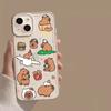 Cute Cartoon Capybara Phone Case for Iphone 12 13 11 14 15 Pro Max X XS MAX XR 7 8Plus SE2 Funny Animal Couple Soft Cover Fundas