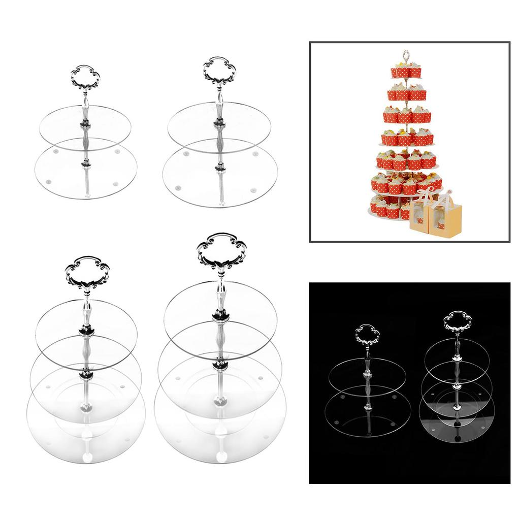Cupcake Stand Dessert Display Serving Platter Fruit Plate Decorative Tray for