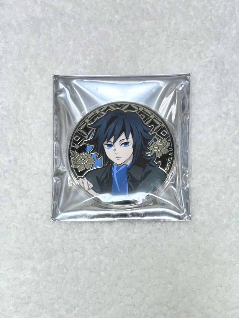 

[USED] Demon Slayer: Kimetsu no Yaiba AGF Limited Edition Relief Metal Can Badge Giyu Tomioka