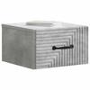Wall Mounted Nightstand 2 pcs Concrete Grey 34.5 x 33 x 20 cm