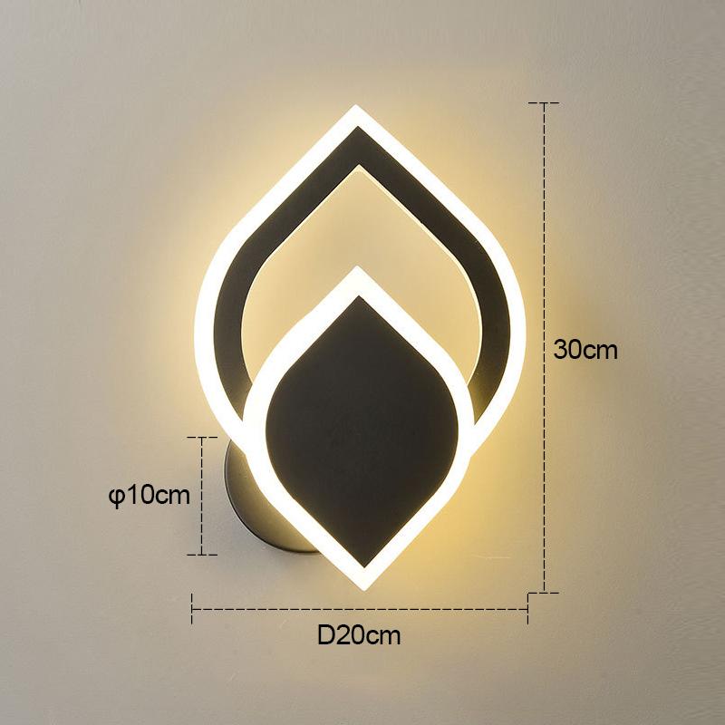 Modern LED Wall Light Creative Bedroom Bedlight Modern Simple Luxury Warm Background Wall Light Corridor Staircase Light
