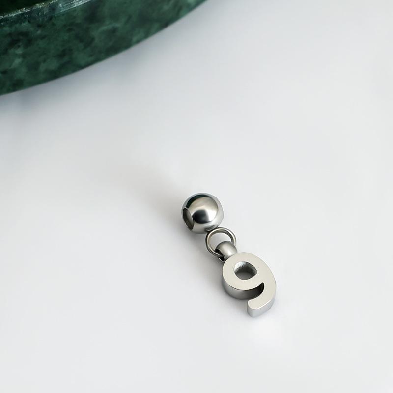 DIY Sliding Chain Alphabet Number Pendant Necklace Personalized Jewelry