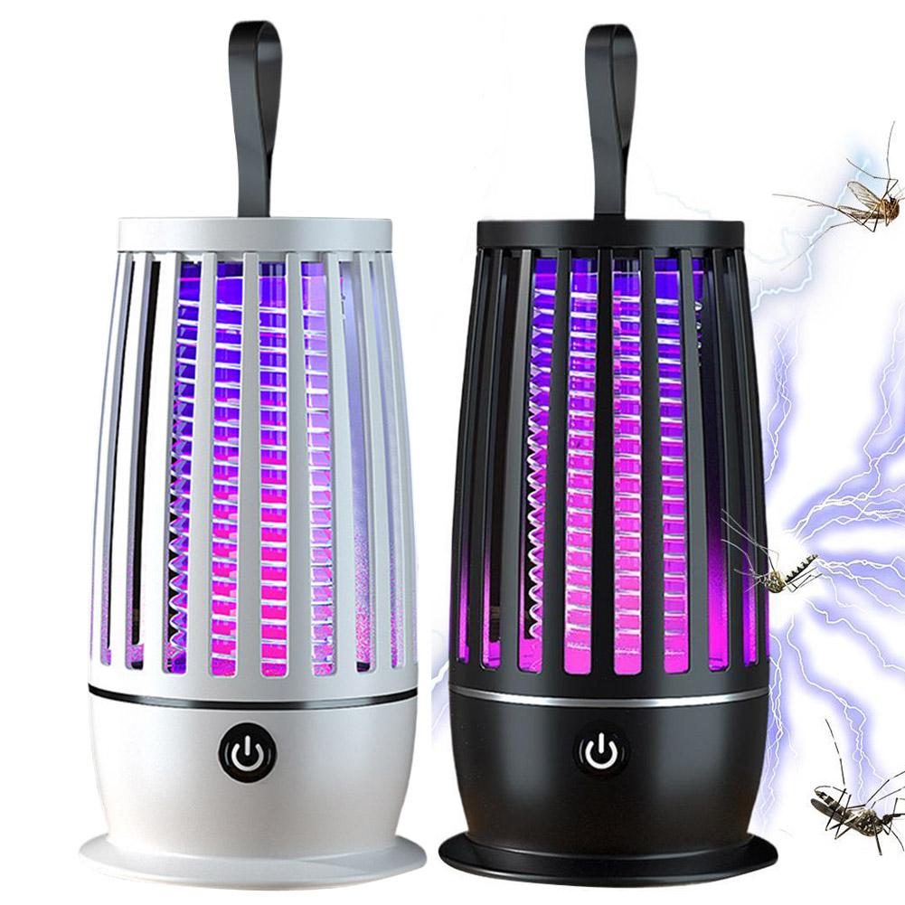 Insect Fly Trap Camping Lantern Mosquito Killer Lamp USB Rechargeable Electric Mosquito Swatter Outdoor Insect Killer Repellent