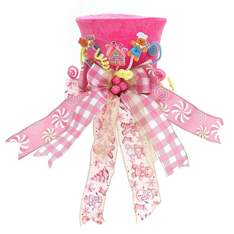 Christmas Tree Topper Star Hat Retractable Holiday Party Decor Xmas
