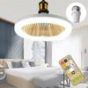 LED Ceiling Fans LED Light Ceiling Fan With Remote Control Wide-Angle 360-Degree Rotating Home Supplies For Kitchen Bathroom