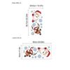 Santa Claus Reindeer Wall Stickers Christmas Home Decoration Living Room Background Wall Stickers Christmas Bedroom Wall Sticker