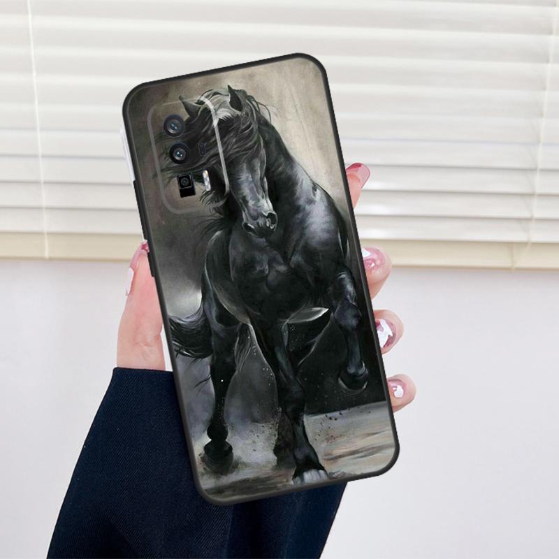 Animal Majestic Painting Horse Cover For Xiaomi 13 14 15 Ultra 11T 12T 13T 14T Pro POCO X7 Pro X3 X5 X6 M6 F5 F6 Pro Case