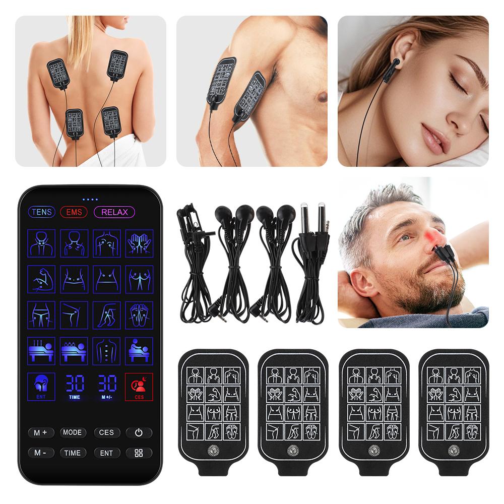 4 In 1 Tens Ems Unit For Sleep Aid And Infrared Nasal Therapy Relieves Rhinitis Insomnia And Anxiety With Muscle Stimulator