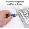Cablu Ethernet Cat6 de Exterior Impermeabil pentru Îngropare Directă 50m - UTP CCA 550MHz Negru Cablu de Rețea 50M
