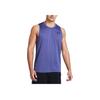 Under Armour Tech Soft Pullover Solid Print Small Logo Crew Neck Sleeveless Vest Men Tops Carbon-Blue 1382795-561