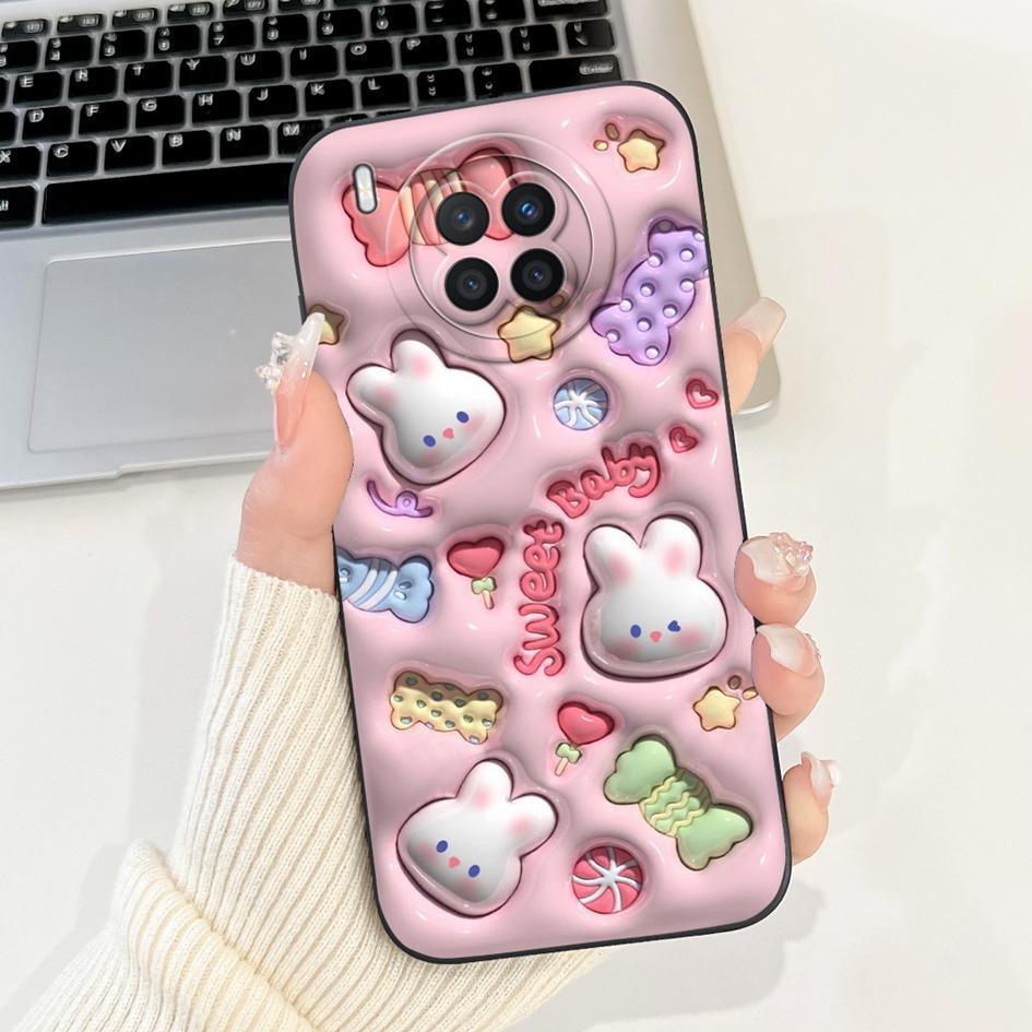 Cartoon Case For Honor 50 Lite Cover Huawei Nova 8i Phone Case Cute Daisy Panda Soft TPU Back Cover For Honor50 Lite Nova8i Capa
