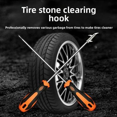Automobile Tire Stone Removal Hook, Multi-functional Stone Removal Tool for Vehicle Tires, Stone Removal Hook