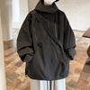 Unisex Hooded Windbreaker Jacket Men Women Outdoor Casual Loose Fit