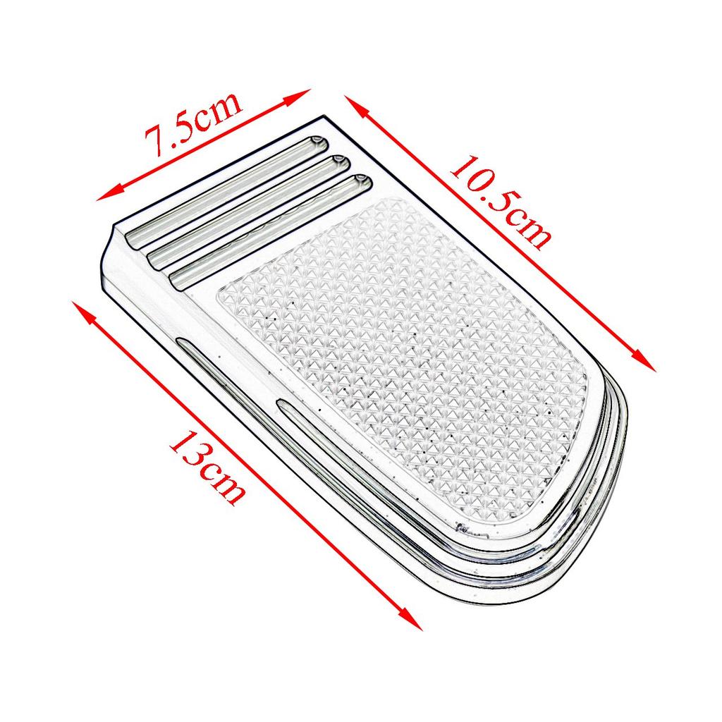 HDBUBALUS Brake Pedal Pad Cover for Harley Touring Softail Fat Boy FLSTF Dyna