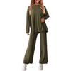 BITCED Women's Fashion Casual Long Sleeve O-Neck Pants Suits