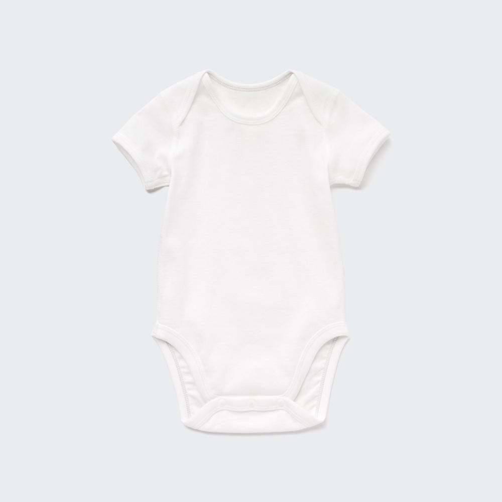 

Боди UNIQLO BN с коротким рукавом 1Р, однотонная кайма